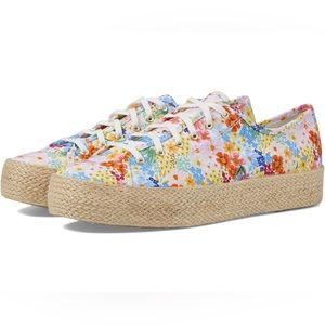 NIB Keds x Rifle Paper Co. Triple Kick Margaux Sneakers Size 10 Spring